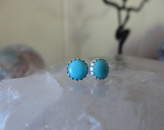 6mm Sleeping Beauty Turquoise Posts