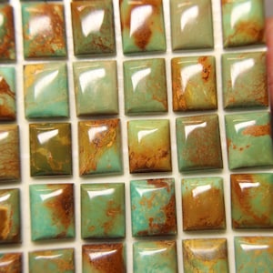 Rectángulo Kingman turquesa de 8 x 10