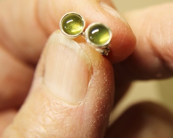 5mm Peridot and Sterling Posts/Studs