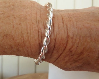 Sterling SIlver Twisted Wire Bracelet
