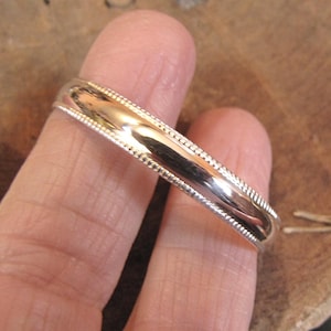 Sterling Silver Baby Bracelet with Milgraine Style Edge-Newborn to 1-Year-Old Sizes