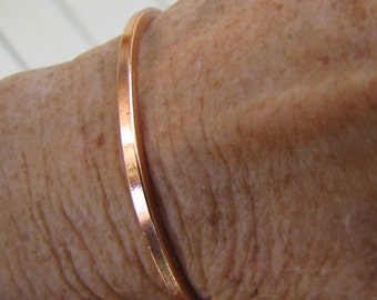 Smooth Square Stock Copper Cuff - Stacker Bracelet Cuff