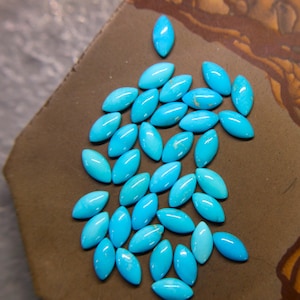 Tiny 3x6 Sleeping Beauty Marquise / Navette Cabochons-Parcel of 12