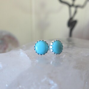 6mm Sleeping Beauty Turquoise Posts