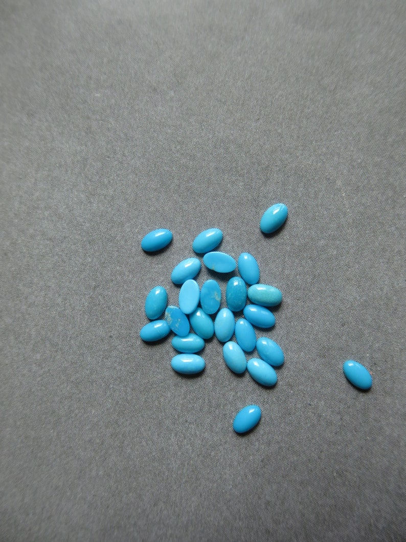 3x5mm Sleeping Beauty Oval Turquoise