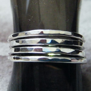 Simple Sterling Silver Stack Rings-Set of 4