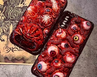 Horror Cthulhu Tentacle Phone Case: Handmade Gothic Cover for iPhone, Samsung, Pixel