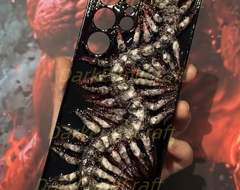Fishbones biomechanical Phone Case, Horror art cover for iphone & Samsung, Google Pixel, Alternative gift