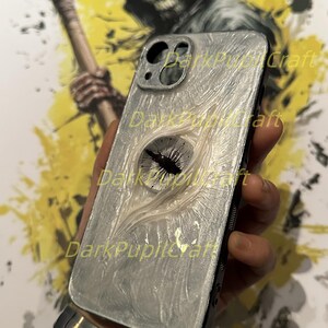Handmade Gothic Horror Phone Case with 3D Eyeball – Flesh Texture Resin Cover for iPhone & Samsung image 17