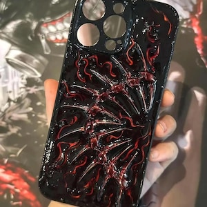 Gothic Cross Phone Case – Heavy Duty Black Metal Protective Case for iPhone & Samsung | Dark Punk Tactical Style