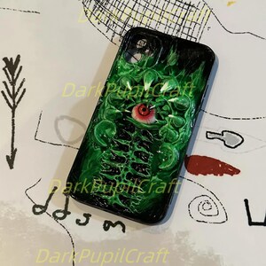 Bio-Horror Phone Case, 3D Flesh Texture, Realistic Grip Design, Creepy Horror Art for iPhone & Samsung, Horror Lover Gift image 10
