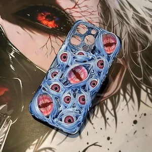 Grotesque 3D Eyeball Phone Case – Handmade Bio-Horror Resin Case with Embedded Eyes for iPhone & Samsung image 12
