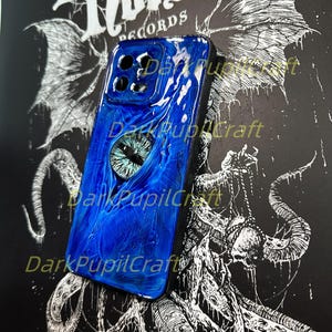 Handmade Gothic Horror Phone Case with 3D Eyeball – Flesh Texture Resin Cover for iPhone & Samsung image 9