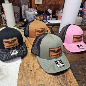 Leather Patch hat / Gunner Wings