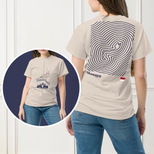 Monaco F1 Art Style Shirt – Abstract Track Design | Formula 1 Circuit Graphic Tee
