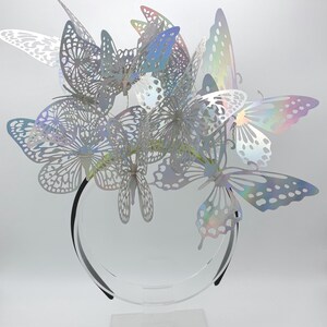 Butterfly Mirage Crown – Iridescent Fantasy Headpiece