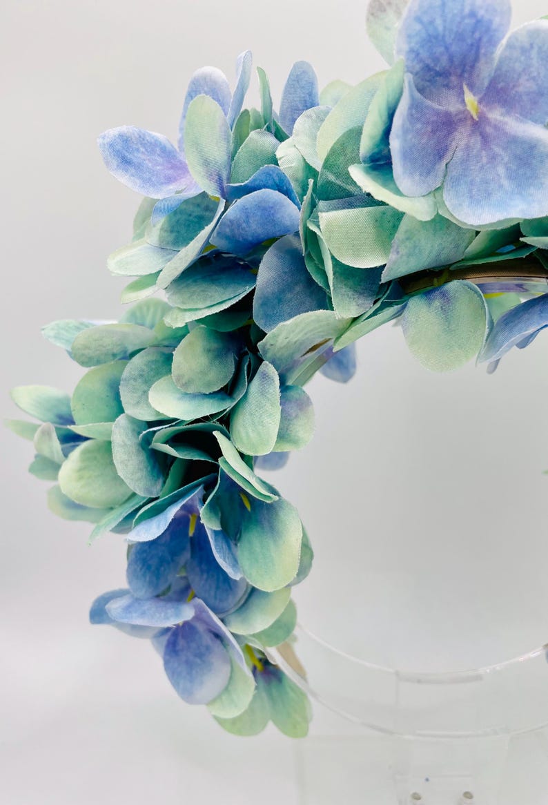 fayette flower crown - hydrangeas and foliage