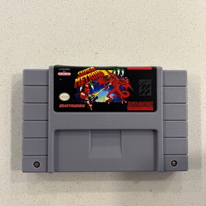 Super Metroid super Nintendo SNES Game Etsy