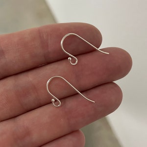 Sterling Silver Ear Hooks | FREE SHIPPING | Ear Wires, Findings, Sterling, Silver, 925