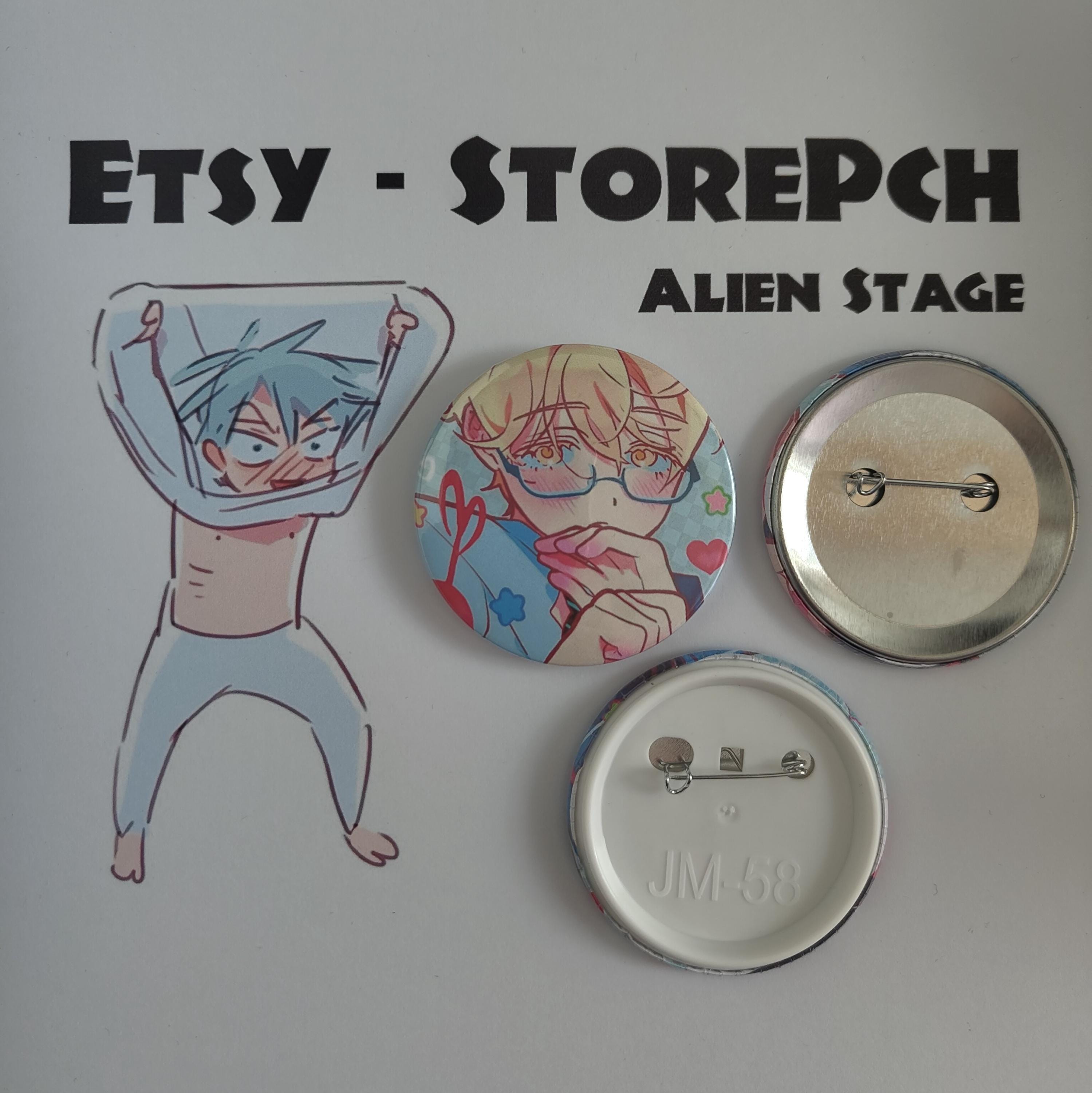Pin 58mm - Alien Stage (all Characters - Love) - Etsy