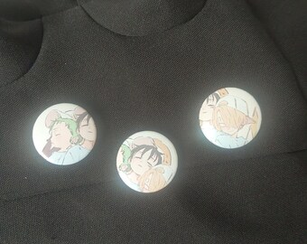 Pin 32mm - One Piece (Luffy, Zoro, Shanks 2)