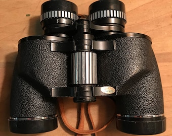 Authentic Tasco Binoculars Magnesium Vintage Pig Skin Extra Wide Angle