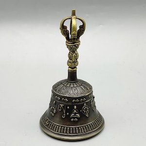 Handmade Tibetan Vajra Bell -Tibetan Singing bowl From Nepal-Holistic Bowls-  Harmonize Resonate Sound