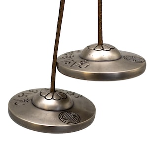 Full Moon Tibetan Tingsha Bells for Meditation and Healing, Harmonize Resonate Sound