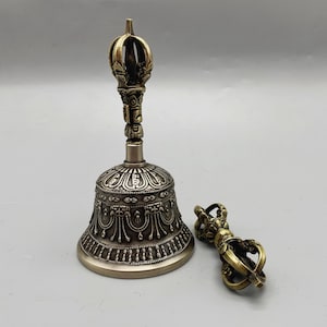 6&quot; Vajra Bell -Tibetan Singing bowl From Nepal-Holistic Bowls-  Harmonize Resonate Sound
