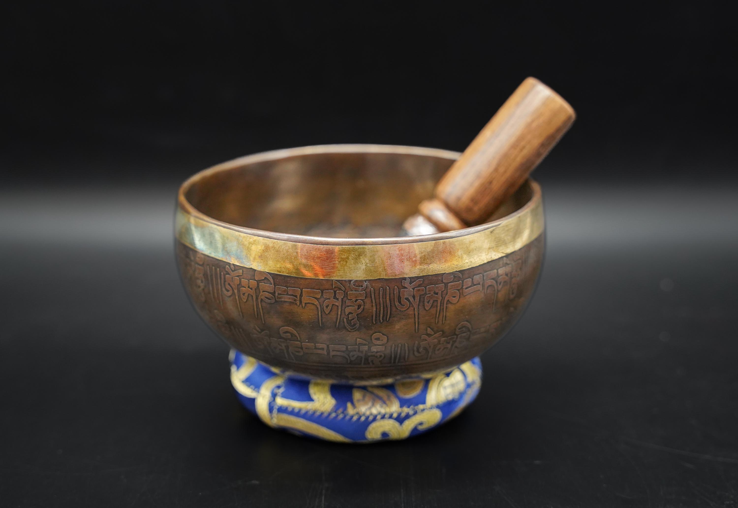 6 Inch Raum Antique color Bowl Singing Bowl-Tibetan Singing bowl From Nepal