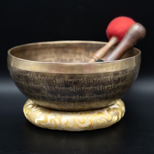 10 Inch Double Dorje Singing Bowls-Tibetan Singing bowl From Nepal-Holistic Bowls-  Harmonize Resonate Sound