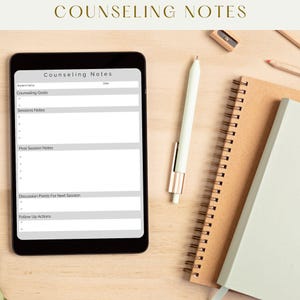 Printable Counseling Notes|Therapy Session Form for Therapists| PDF Download| Client Counseling Notes For Therapist| Printable Therapy Notes