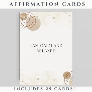 Anxiety Affirmation Cards Printable|Mental Health Cards PDF & JPG|Self Care Cards for Anxiety Relief| Instant Download|Coping Skills Cards