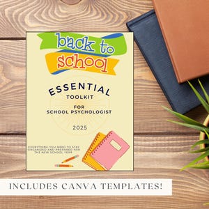 Back To School|School Psych Toolkit | Printable Digital Forms for Evaluations|Meet The Teacher|Evaluation Case Management Forms |Canva
