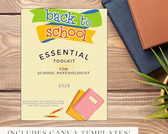 Schulpsychologen-Toolkit, Back to School Essentials, Canva-Vorlagen