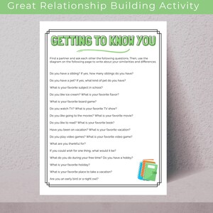 Classroom Icebreaker Worksheet| Getting To Know You Printable| Class Get To Know You Sheet| Printable Class Activity| Icebreaker Activity