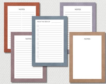 Ausdruckbare Beratung Notizen: Therapie Briefpapier Set (Digitaler Download)