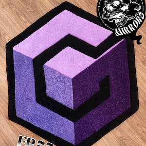 Handmade Gamecube Rug: Retro Gaming Decor