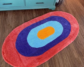 Simpsons Inspired Tufted Rug: Handmade Pop Art Decor