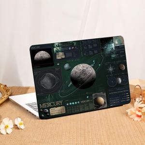 Hülle für MacBook Air 13 M2 M3, Pro 14, Pro 16 М4 mit Sternenkarte und Computermuster. DL0139