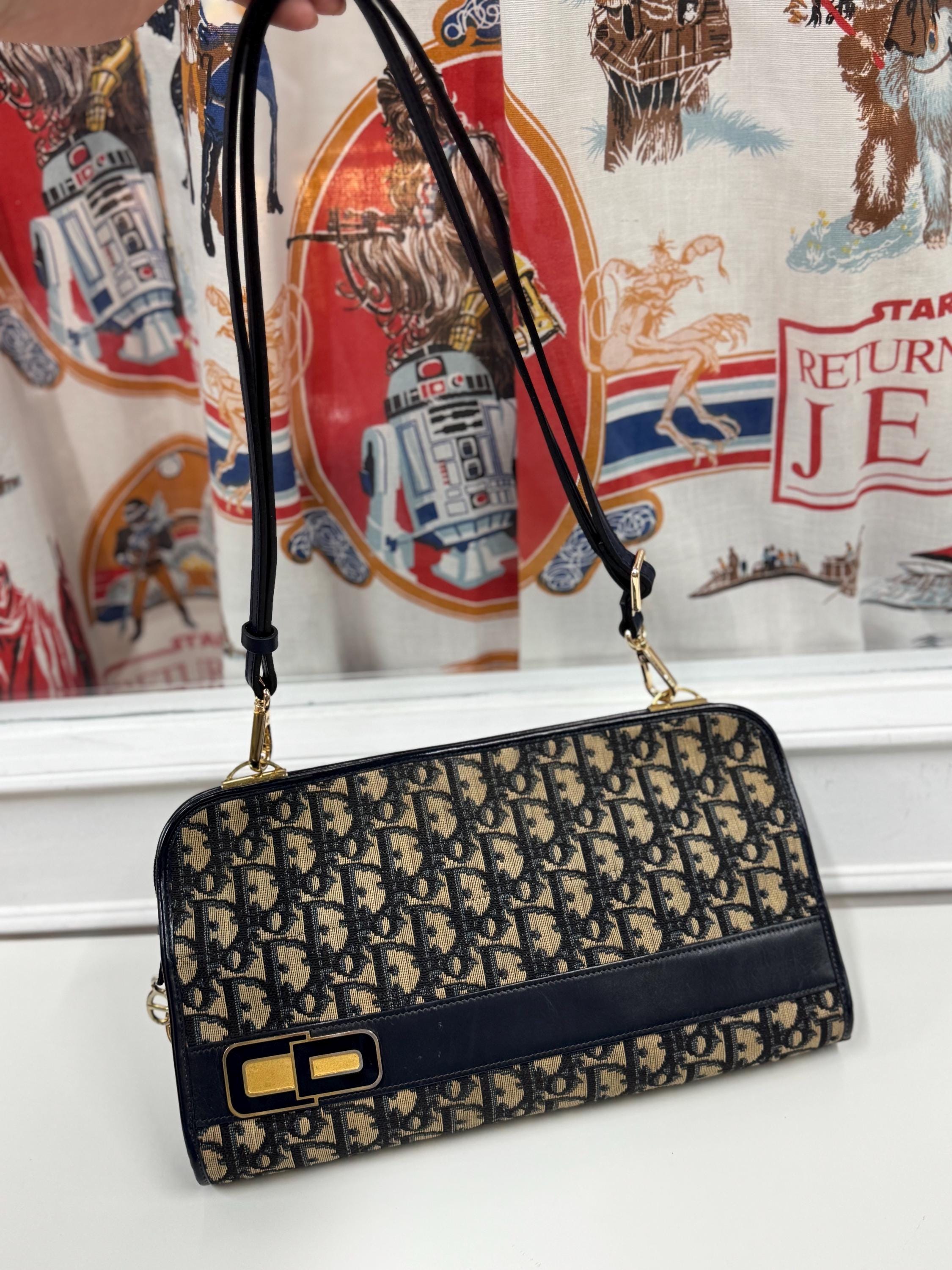 希少 Christian Dior ダブルサドル ハンドバッグ デニム y2k 希少 Christian Dior ダブルサドル ハンドバッグ デニム y2k Christian