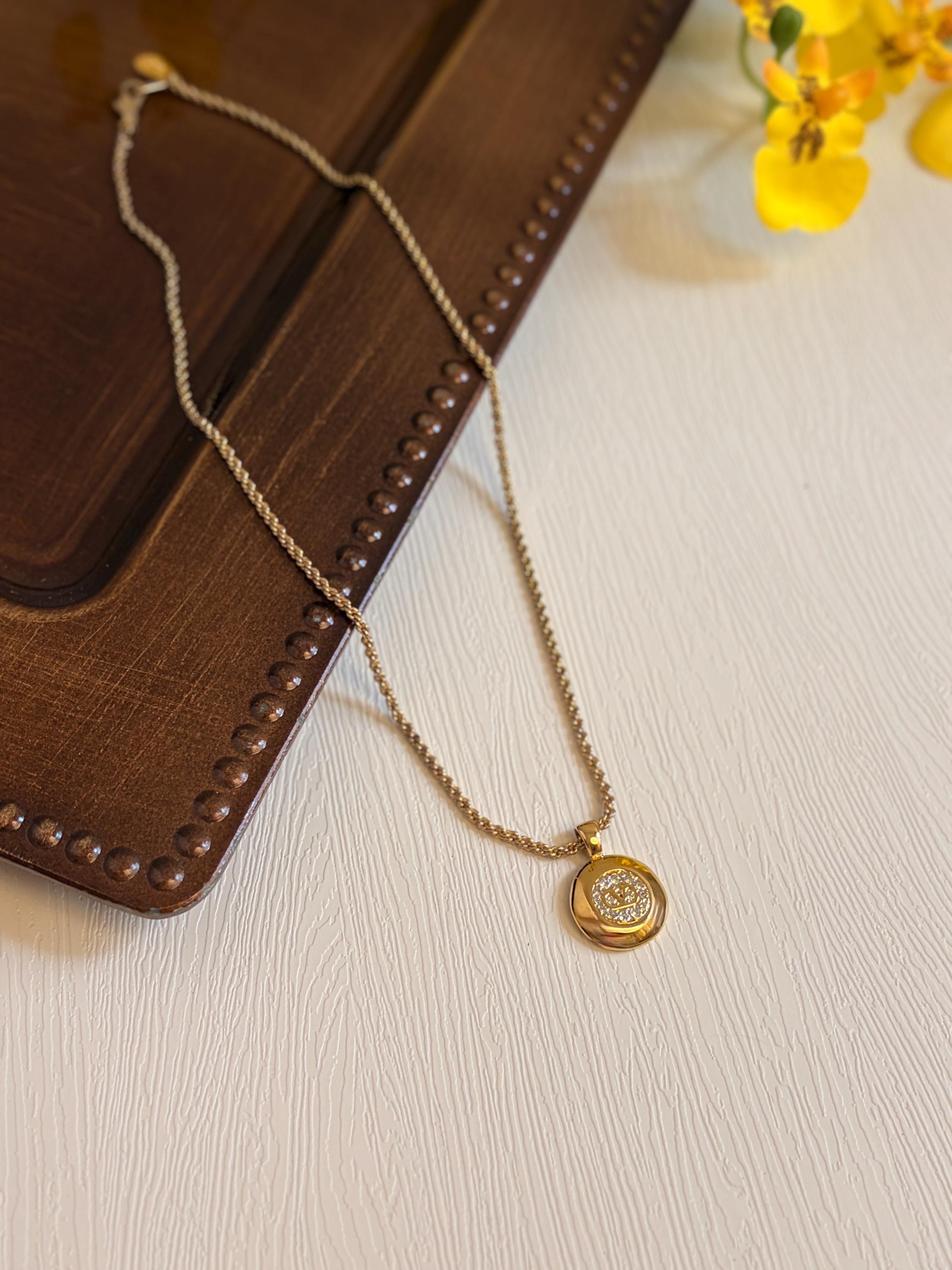 Authentic Vintage Valentino V Logo Rhinestone Necklace - Etsy Israel