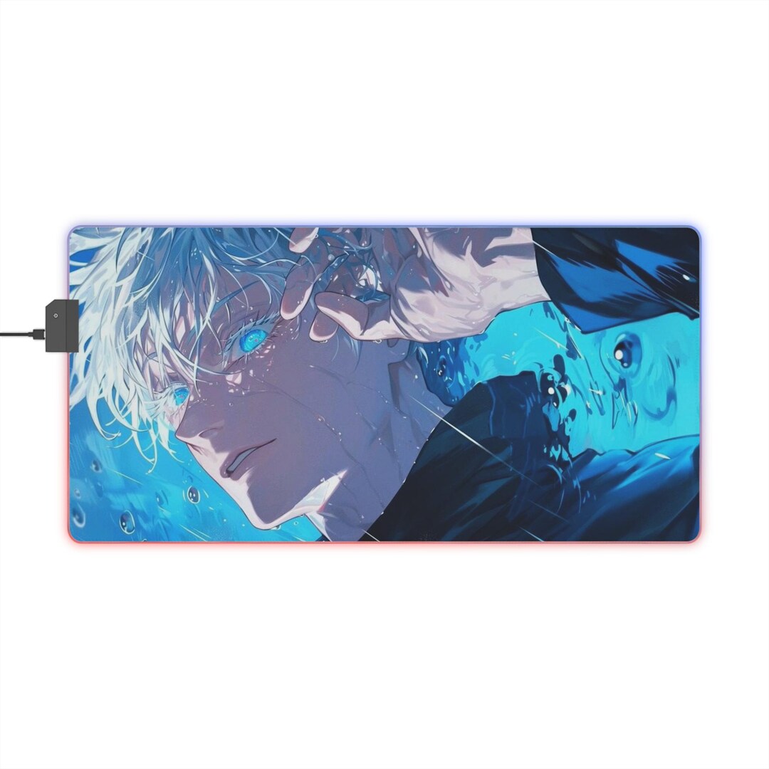 Gojo Mouse Computer Thing Gojo LED Anime Gaming Mousepad, Gaming, Desk Mat, Anime Mouse Pad ...
