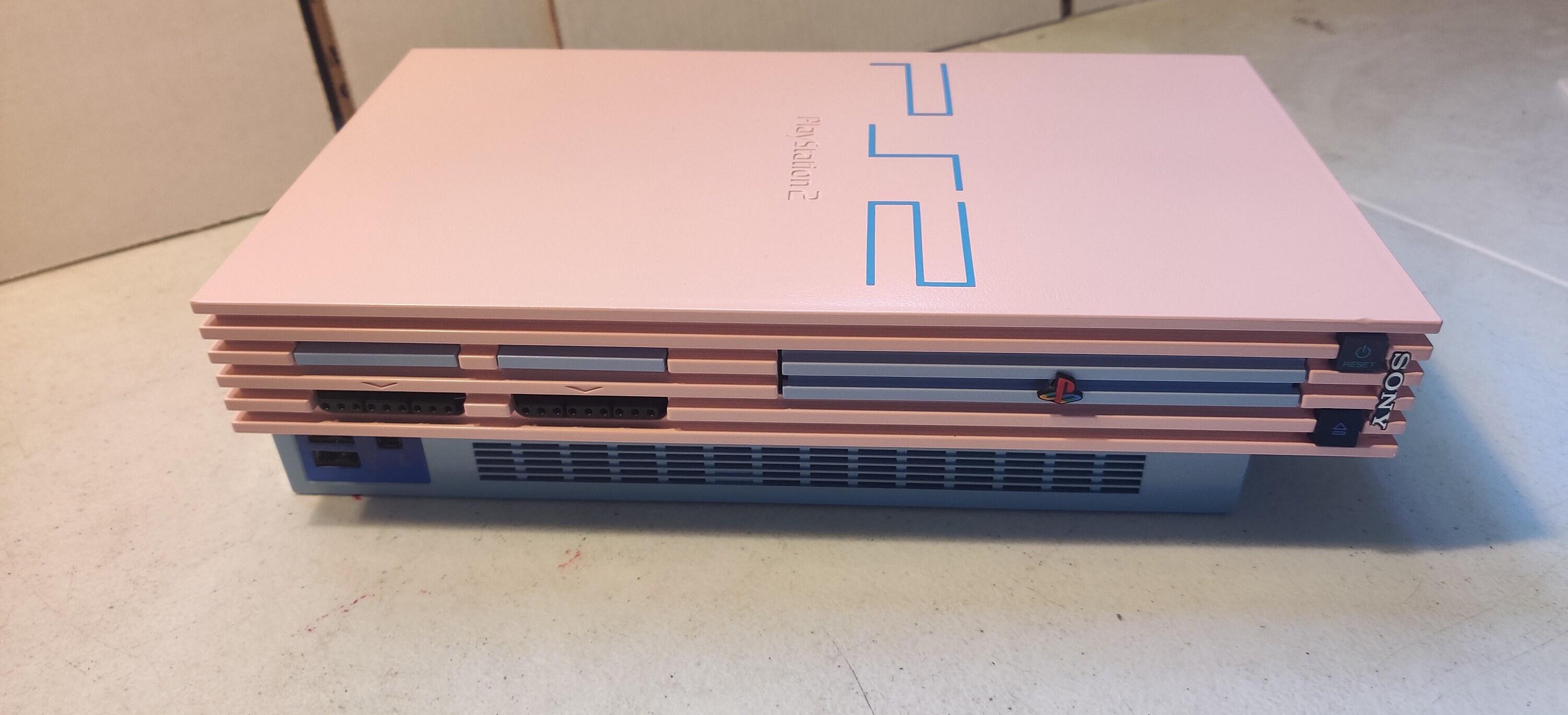 PS2 Playstation 2 Console Pink and Blue authentic Item Hand Painted Etsy
