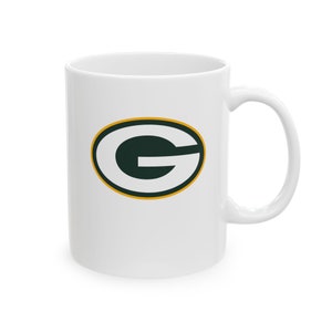 Green Bay Packers White Mug - NFL Gift for Green Bay Packers Supporters - FREE USA Delivery