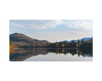 Herbst Spiegelsee Matte Leinwand