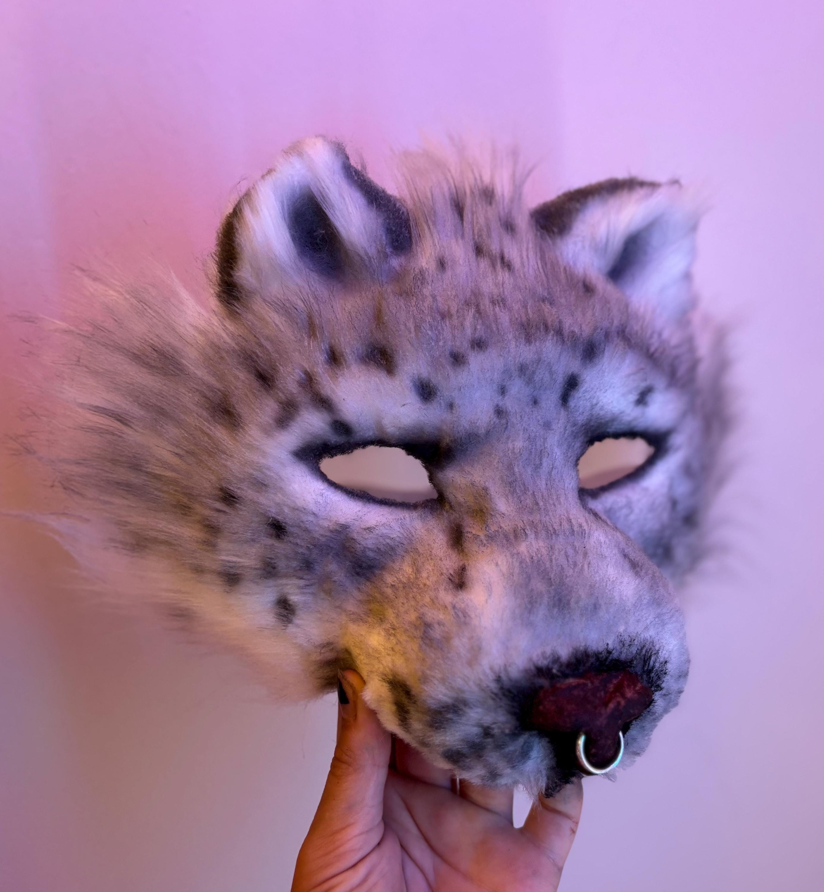 ユキヒョウの獣人マスク - Etsy 日本