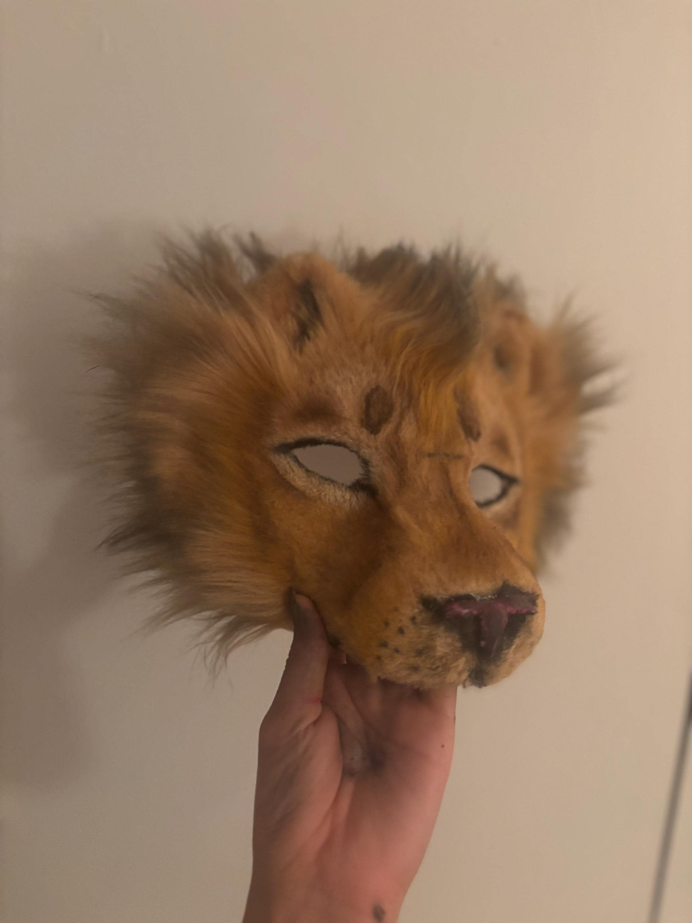 リアルなカスタマイズ可能なライオン獣人ファーマスク - Etsy 日本