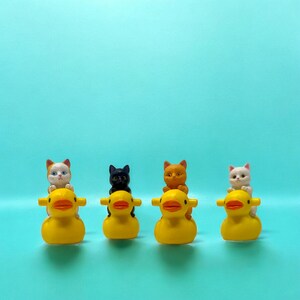 Bring joy and laughter to someone’s day with this miniature cat riding duck. Perfect as a stocking stuffer, gag gift, or office surprise, it’s crafted with charming detail and tons of personality. Cat enthusiasts and collectors adore its whimsical design, making it the perfect tiny décor piece for homes, desks, and gift boxes.
