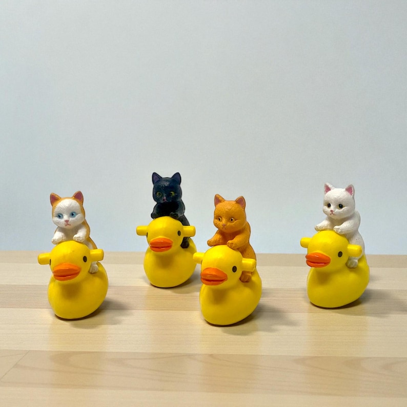 If you love weird, whimsical décor, this cat riding duck mini figurine brings instant joy. Each piece is handmade with playful personality, making it a top pick for stocking stuffers, white elephant gifts, and funny surprises for friends. Perfect for cat lovers, quirky décor collectors, or anyone who loves humorous miniatures that make people smile every single time.